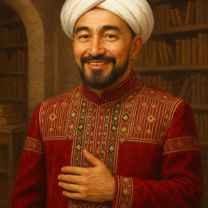 Portrait of a Scholar in Library Portrait of a Scholar in Library